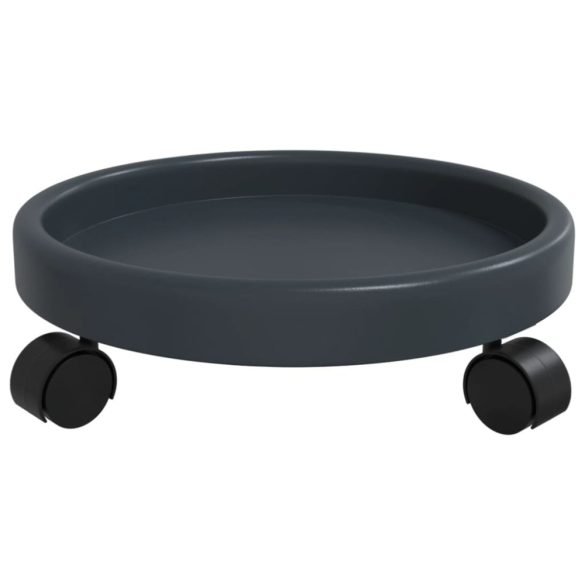 2 db szürke kerekes virágtartó átmérő 34 cm 35 kg