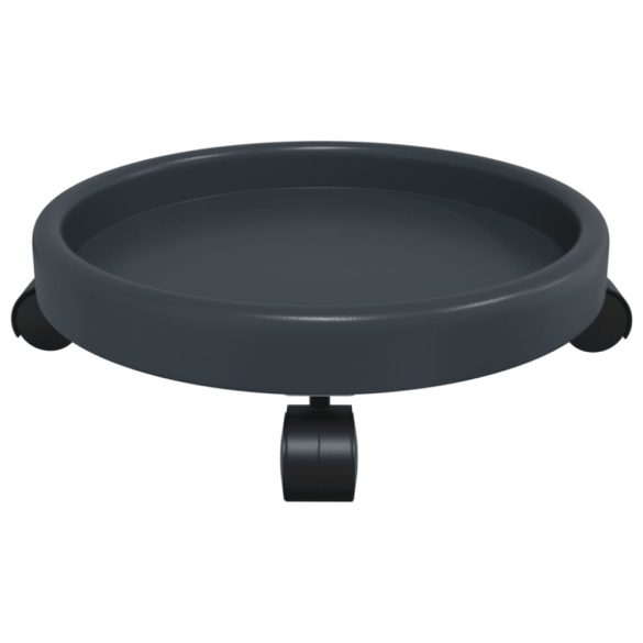 2 db szürke kerekes virágtartó átmérő 34 cm 35 kg