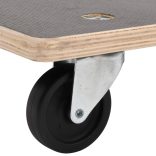 2 db négyszögletű szállítókocsi 250 kg 50 x 35 x 11,5 cm