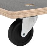 2 db négyszögletű szállítókocsi 250 kg 60 x 40 x 11,5 cm