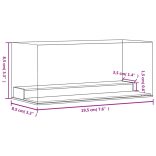 átlátszó akril bemutatódoboz 19,5 x 8,5 x 8,5 cm