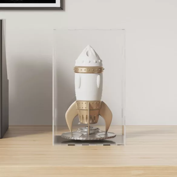 átlátszó akril kiállító doboz 14 x 14 x 22 cm