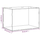 átlátszó akril kiállító doboz 56 x 36 x 37 cm