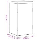 átlátszó akril bemutatódoboz 20x20x38 cm