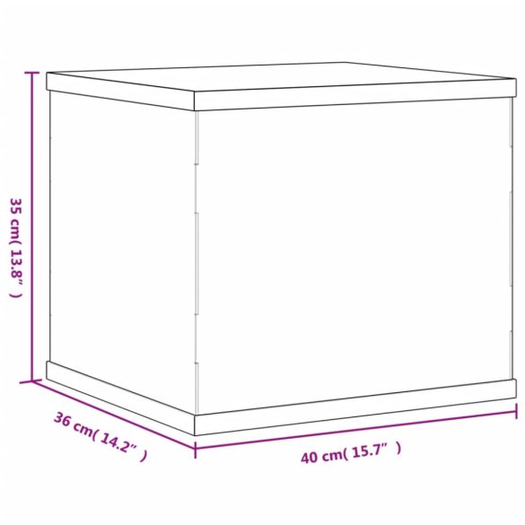 átlátszó akril kiállító doboz 40 x 36 x 35 cm