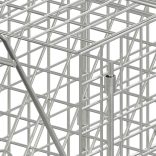 horganyzott vas állatcsapda 64,5 x 25 x 26,5 cm