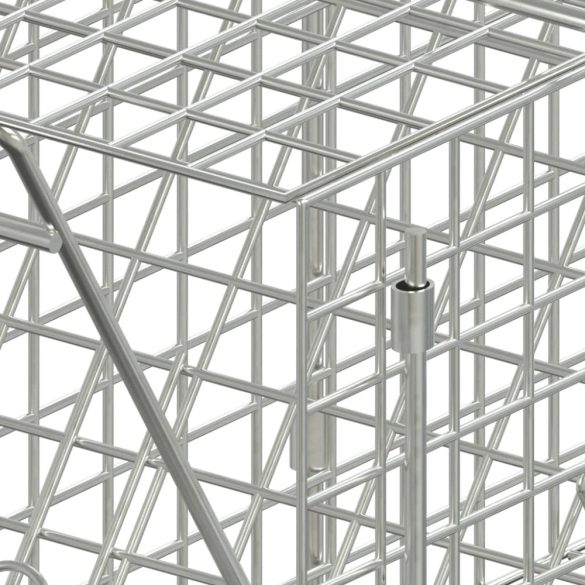 horganyzott vas állatcsapda 64,5 x 25 x 26,5 cm