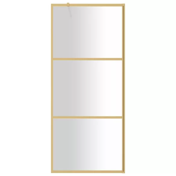 aranyszínű zuhanyfal átlátszó ESG üveggel 80 x 195 cm