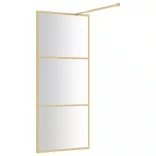 aranyszínű zuhanyfal átlátszó ESG üveggel 80 x 195 cm