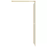 aranyszínű zuhanyfal átlátszó ESG üveggel 100 x 195 cm