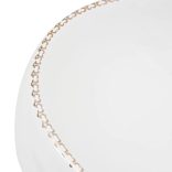 fehér kerámia ovális asztali mosdó 59 x 40 x 15 cm