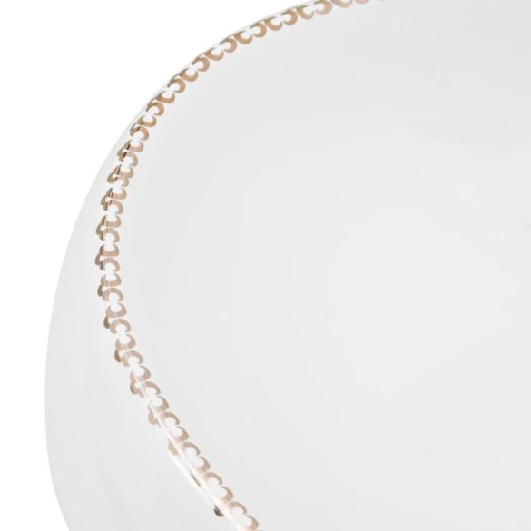 fehér kerámia ovális asztali mosdó 59 x 40 x 15 cm