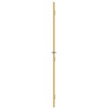 arany edzett üveg és alumínium vékony beltéri ajtó 76x201,5 cm