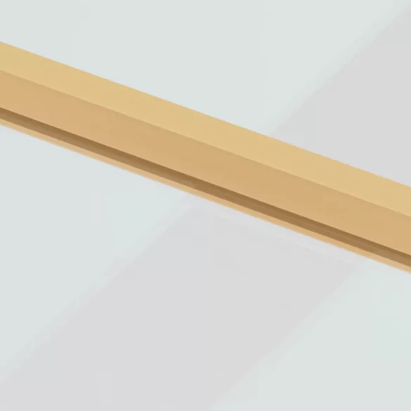 arany edzett üveg és alumínium vékony beltéri ajtó 83x201,5 cm