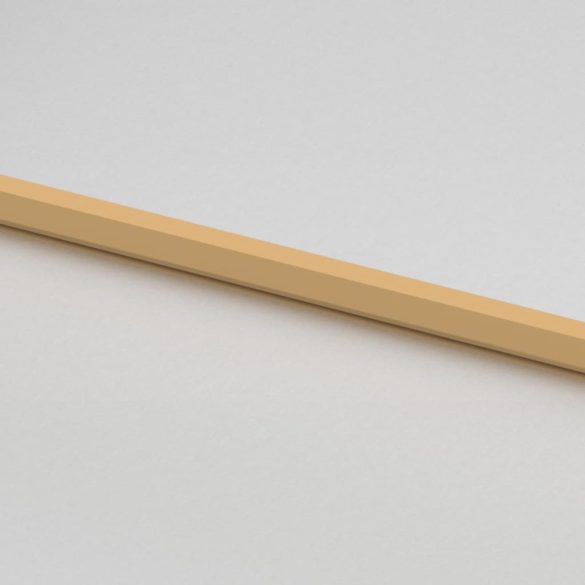 arany edzett üveg és alumínium vékony beltéri ajtó 76x201,5 cm