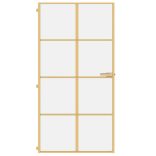 arany edzett üveg és alumínium beltéri ajtó 102,5x201,5 cm