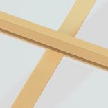 arany edzett üveg és alumínium beltéri ajtó 102,5x201,5 cm