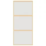 aranyszínű ESG tejüveg és alumínium tolóajtó 90 x 205 cm