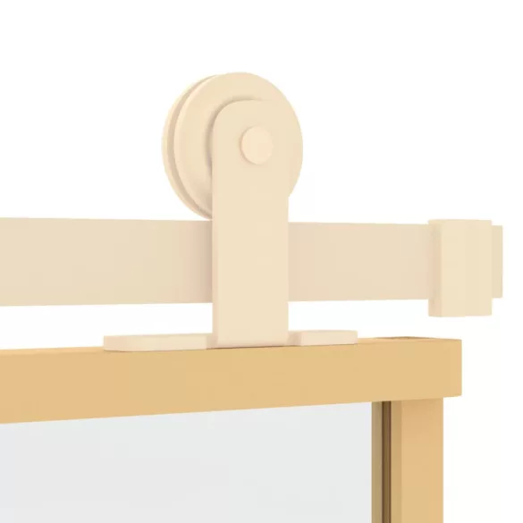 aranyszínű átlátszó ESG üveg és alumínium tolóajtó 90 x 205 cm