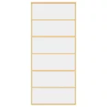 aranyszínű átlátszó ESG üveg és alumínium tolóajtó 90 x 205 cm
