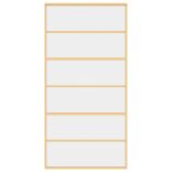 aranyszínű átlátszó ESG üveg és alumínium tolóajtó 102,5x205 cm