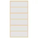 aranyszínű ESG tejüveg és alumínium tolóajtó 102,5 x 205 cm