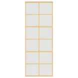 aranyszínű ESG tejüveg és alumínium tolóajtó 76 x 205 cm