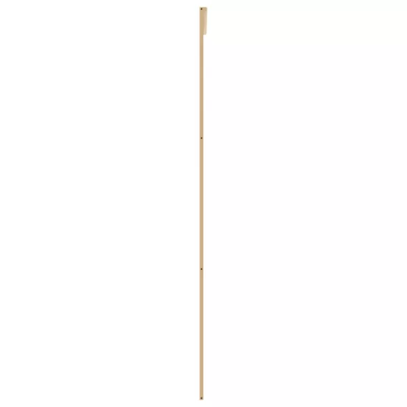 aranyszínű átlátszó ESG üveg és alumínium tolóajtó 76 x 205 cm