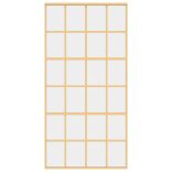 aranyszínű átlátszó ESG üveg és alumínium tolóajtó 102,5x205 cm