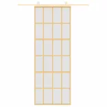 aranyszínű ESG tejüveg és alumínium tolóajtó 76 x 205 cm