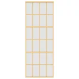 aranyszínű ESG tejüveg és alumínium tolóajtó 76 x 205 cm