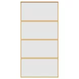 aranyszínű ESG tejüveg és alumínium tolóajtó 102,5 x 205 cm