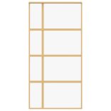 aranyszínű átlátszó ESG üveg és alumínium tolóajtó 102,5x205 cm