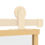 aranyszínű átlátszó ESG üveg és alumínium tolóajtó 102,5x205 cm