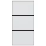 fekete edzett üveg és alumínium tolóajtó 102,5 x 205 cm