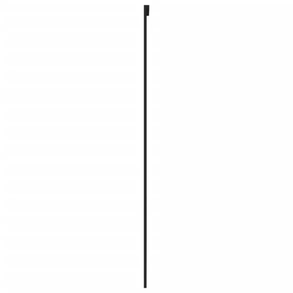 fekete edzett üveg és alumínium tolóajtó 102,5 x 205 cm