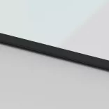 fekete edzett üveg és alumínium tolóajtó 102,5 x 205 cm