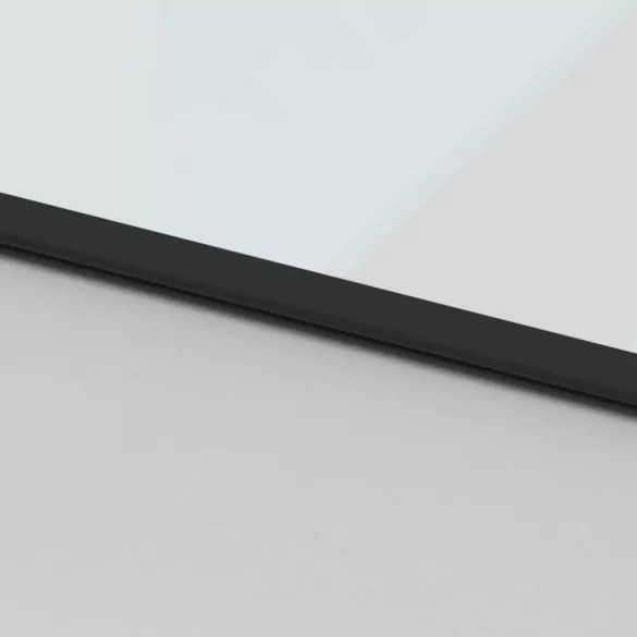 fekete edzett üveg és alumínium tolóajtó 102,5 x 205 cm