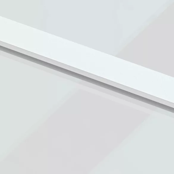 fehér edzett üveg és alumínium tolóajtó 76 x 205 cm