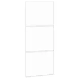 fehér edzett üveg és alumínium tolóajtó 90 x 205 cm