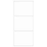 fehér edzett üveg és alumínium tolóajtó 90 x 205 cm