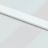 fehér edzett üveg és alumínium tolóajtó 90 x 205 cm