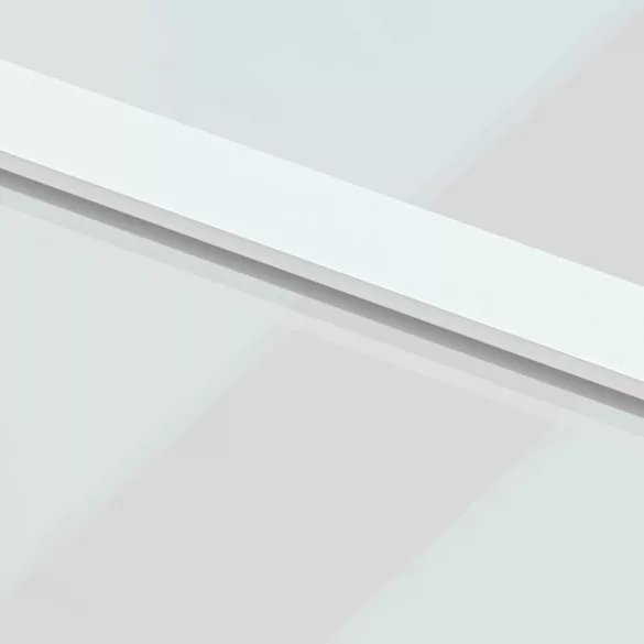 fehér edzett üveg és alumínium tolóajtó 102,5 x 205 cm