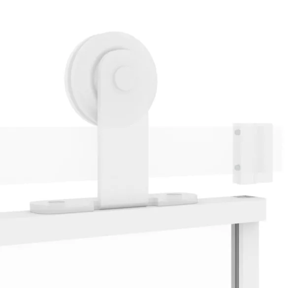 fehér edzett üveg és alumínium tolóajtó 102,5 x 205 cm