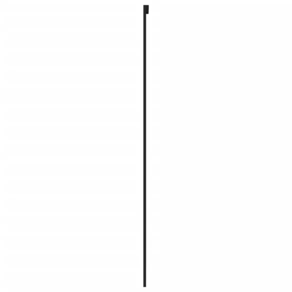 fekete edzett üveg és alumínium tolóajtó 76 x 205 cm