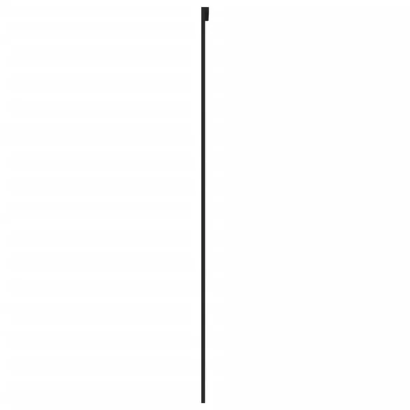 fekete edzett üveg és alumínium tolóajtó 90 x 205 cm