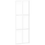 fehér edzett üveg és alumínium tolóajtó 76 x 205 cm