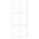 fehér edzett üveg és alumínium tolóajtó 102,5 x 205 cm