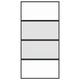 fekete edzett üveg és alumínium tolóajtó 102,5 x 205 cm