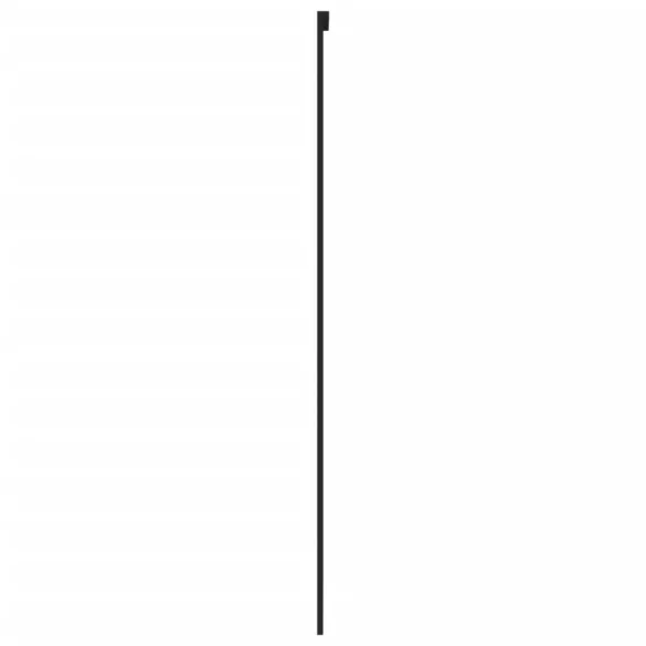 fekete edzett üveg és alumínium tolóajtó 76 x 205 cm